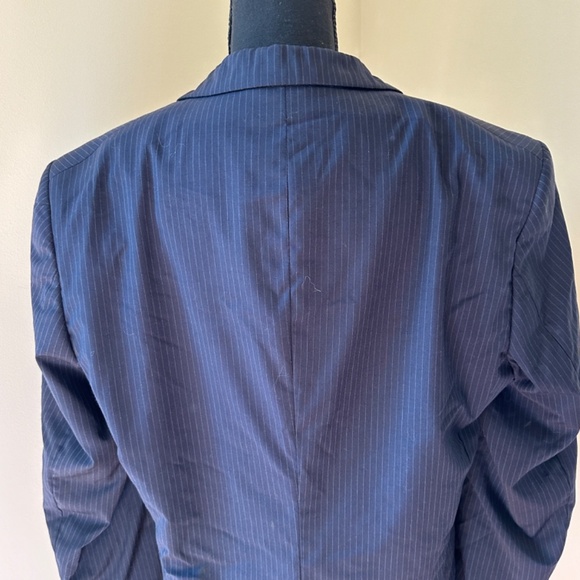 **JOS A. BANK* Black Striped Long Sleeve Blazer Suit Jacket - Picture 5 of 8